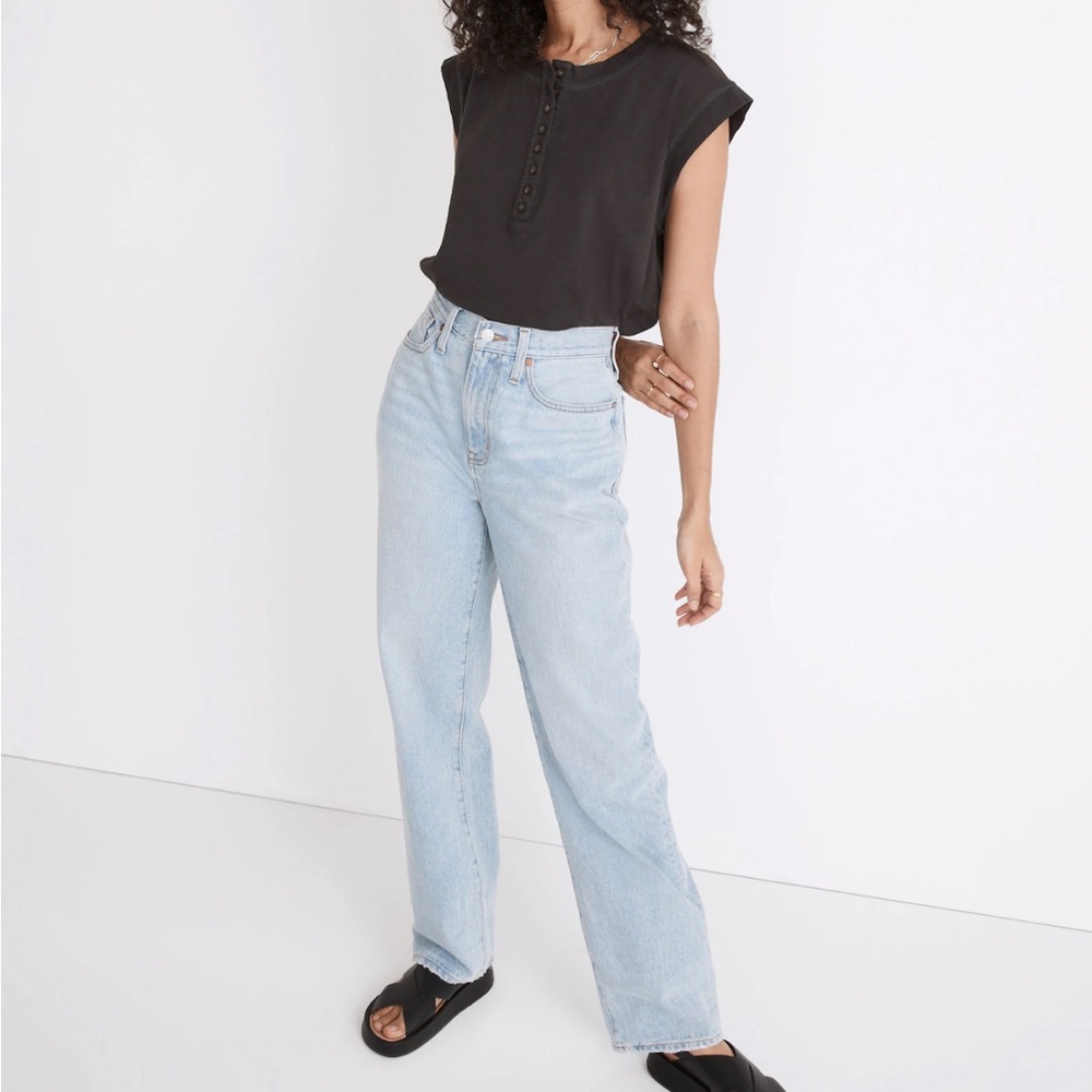 Madewell Baggy Straight Jean!